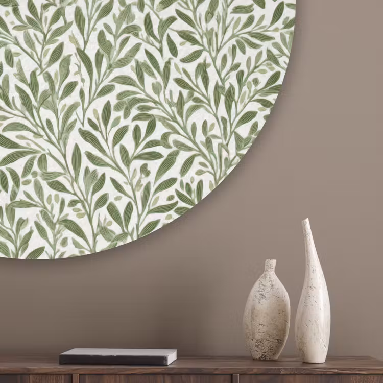 Botanisch - Takken - Groen Akoestische PET Vilt - Rond klein 838 -sfeer5_closeup