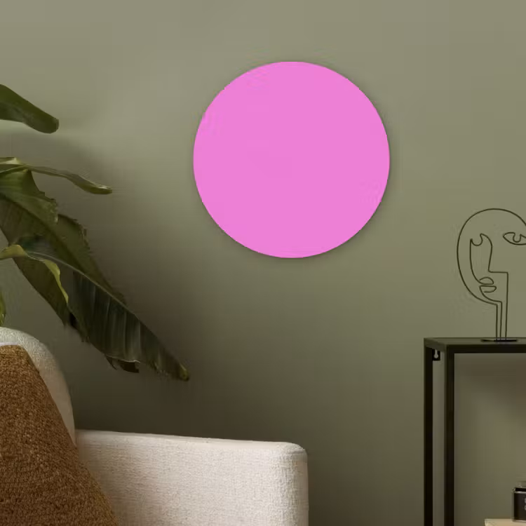 Bright - Orchid - Roze Akoestische PET Vilt - Rond klein 838 -sfeer2