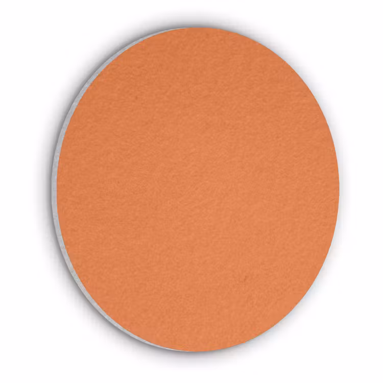 Burnt - Sienna - Oranje Akoestische PET Vilt - Rond klein 838 -3d