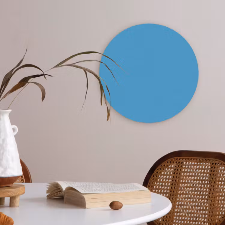 Cerulean - Breeze - Blauw Akoestische PET Vilt - Rond klein 838 -sfeer3