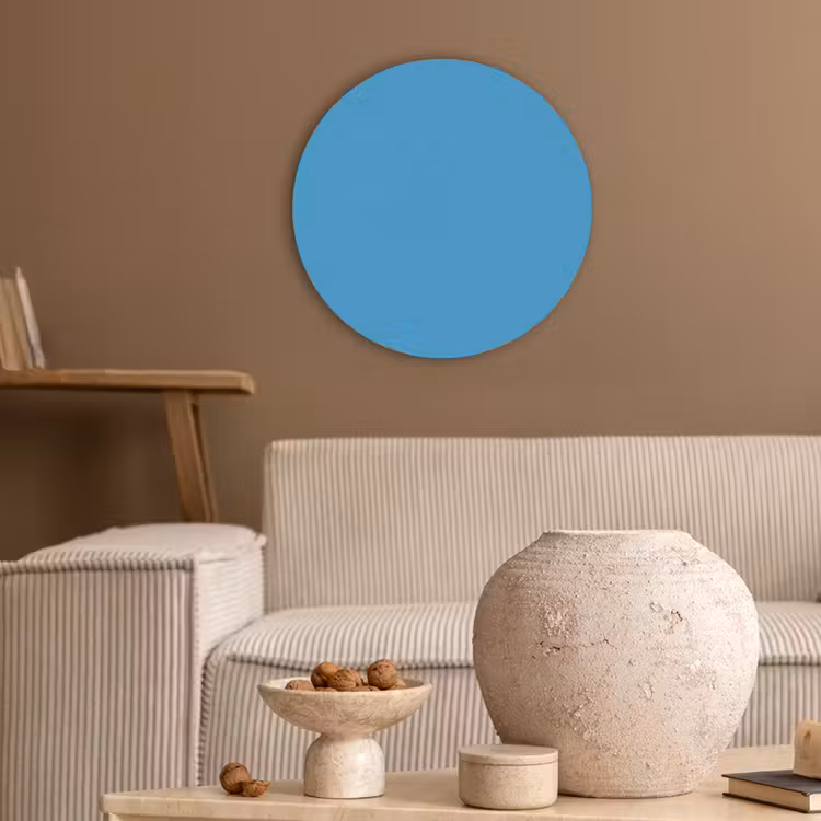Cerulean - Breeze - Blauw Akoestische PET Vilt - Rond klein 838 -sfeer1