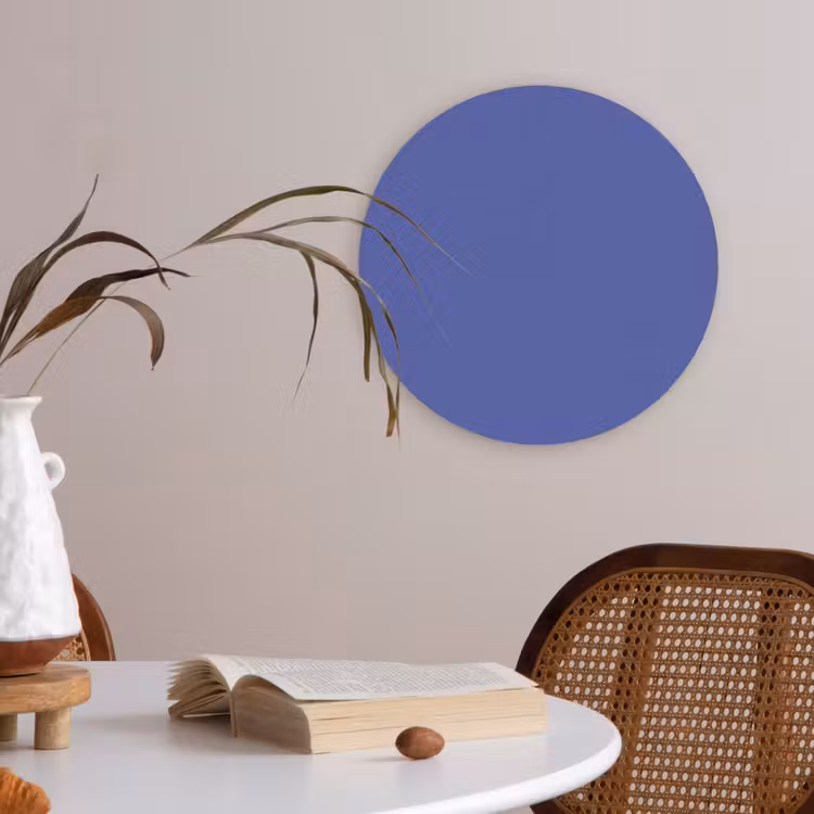 Chinese - Blue - Blauw Akoestische PET Vilt - Rond klein 838 -sfeer3