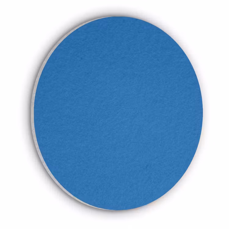 Classic - Azure - Blauw Akoestische PET Vilt - Rond klein 838 -3d