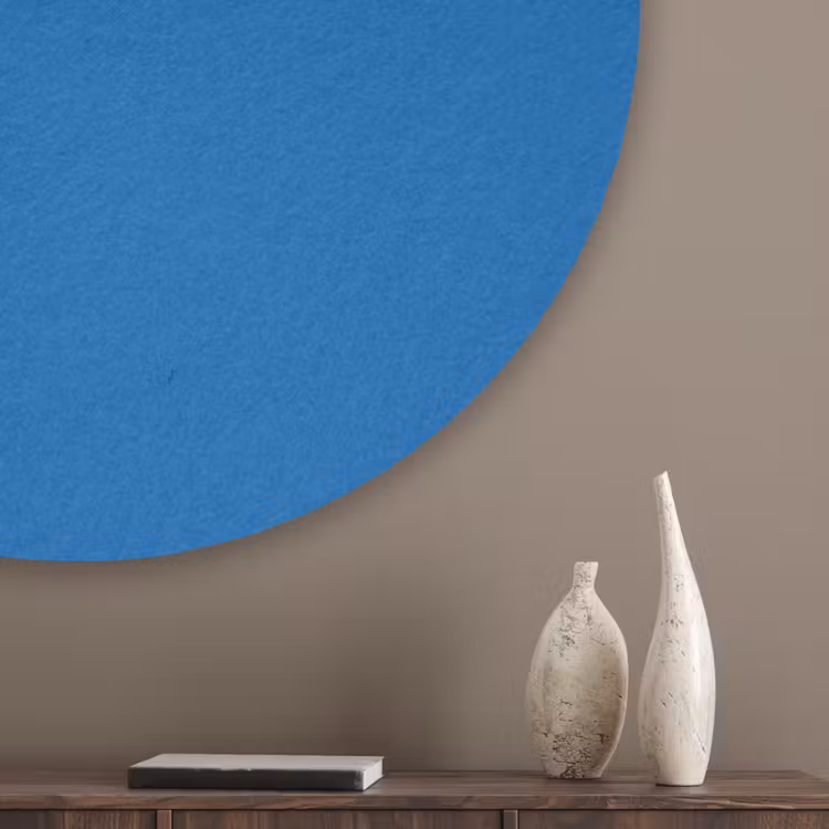 Classic - Azure - Blauw Akoestische PET Vilt - Rond klein 838 -sfeer5_closeup