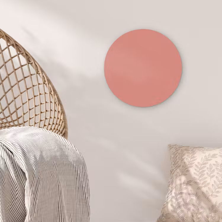 Coral - Reef - Rood Akoestische PET Vilt - Rond klein 838 -sfeer4