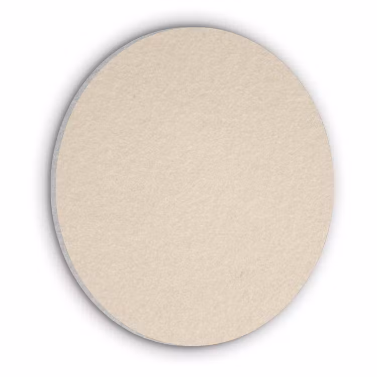 Cream - Nude - Neutraal Akoestische PET Vilt - Rond klein 838 -3d