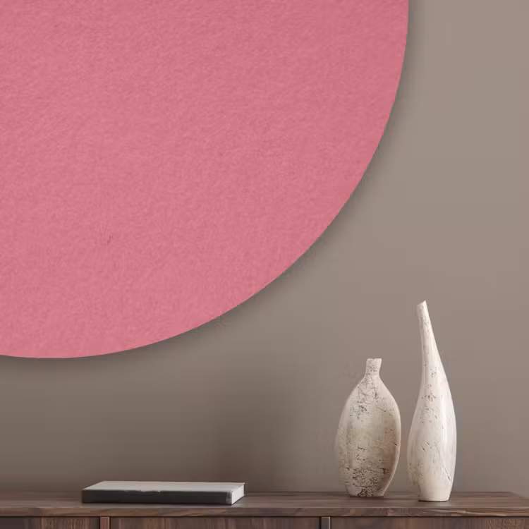 Crimson - Rose - Roze Akoestische PET Vilt - Rond klein 838 -sfeer5_closeup