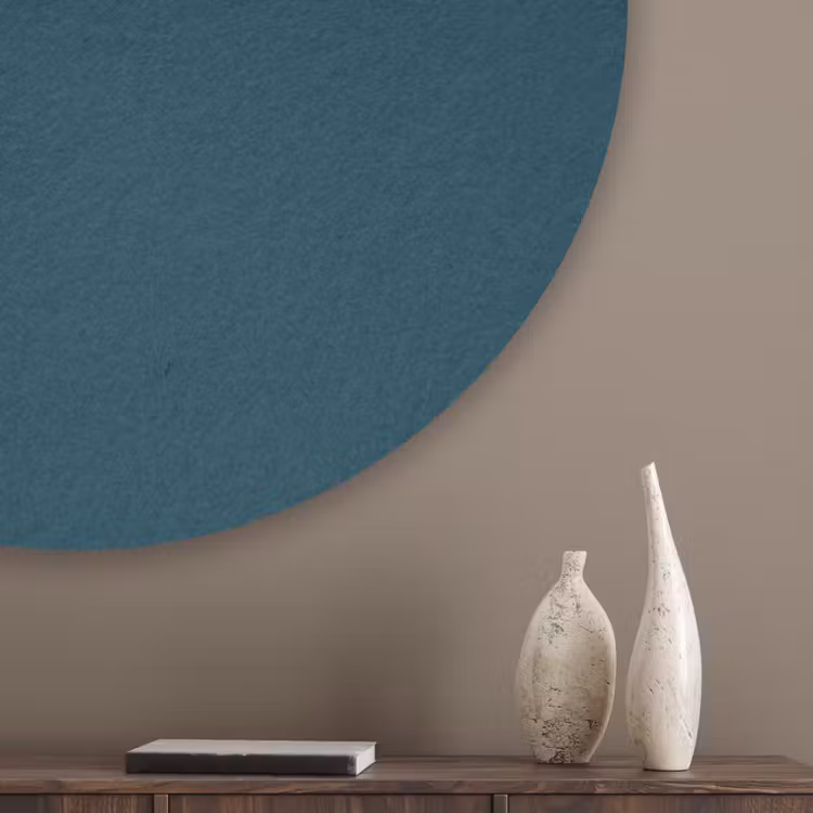 Dark - Indigo - Blauw Akoestische PET Vilt - Rond klein 838 -sfeer5_closeup