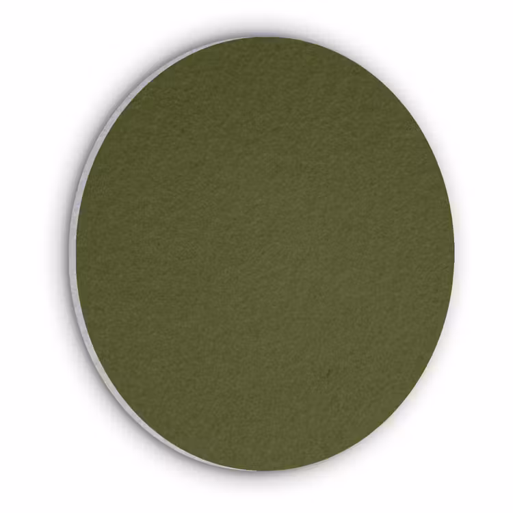 Dark - Olive - Groen Akoestische PET Vilt - Rond klein 838 -3d