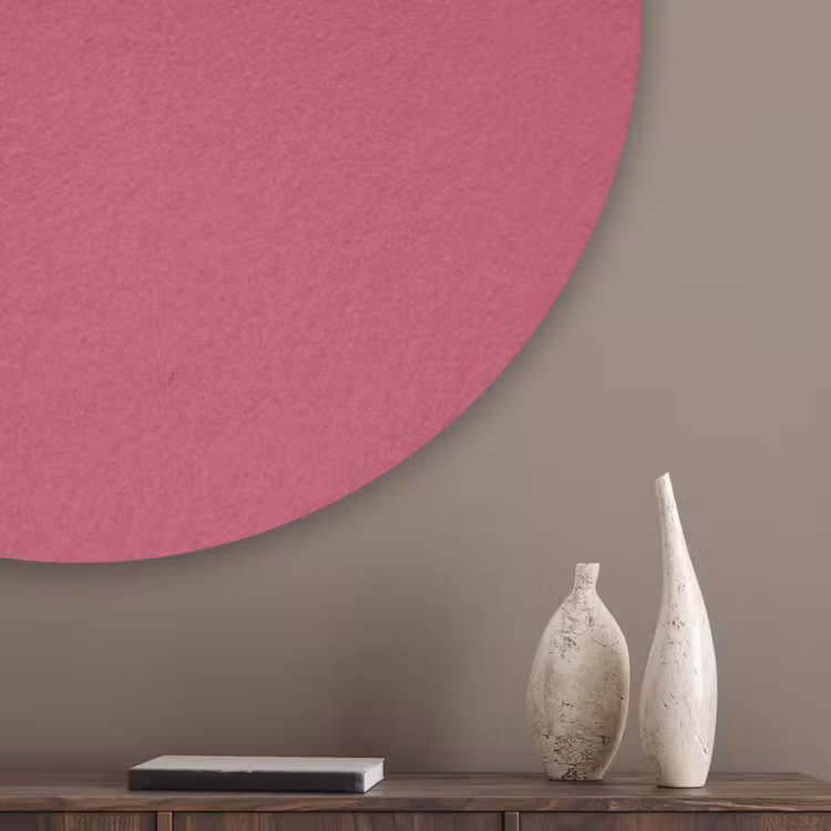 Deep - Berry - Rood Akoestische PET Vilt - Rond klein 838 -sfeer5_closeup