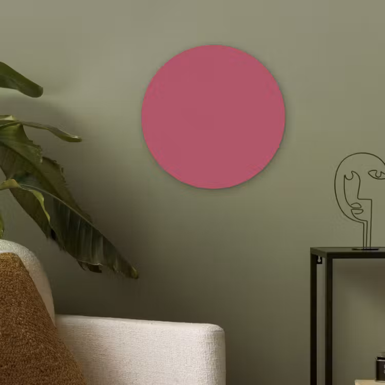 Deep - Berry - Rood Akoestische PET Vilt - Rond klein 838 -sfeer2
