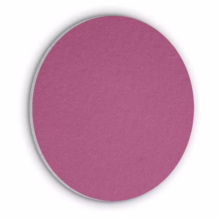 Deep - Magenta - Paars Akoestische PET Vilt - Rond klein 838 -3d