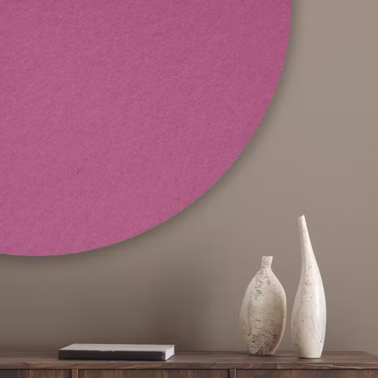 Deep - Magenta - Paars Akoestische PET Vilt - Rond klein 838 -sfeer5_closeup