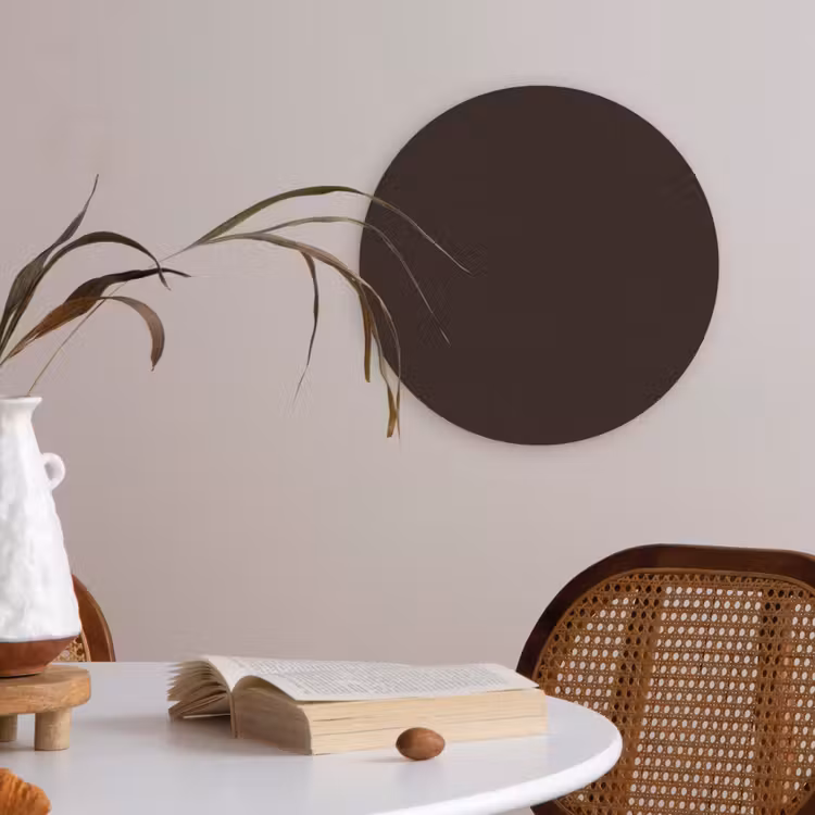 Deep - Obsidian - Bruin Akoestische PET Vilt - Rond klein 838 -sfeer3
