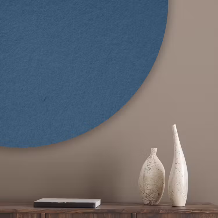 Deep - Ocean - Blauw Akoestische PET Vilt - Rond klein 838 -sfeer5_closeup
