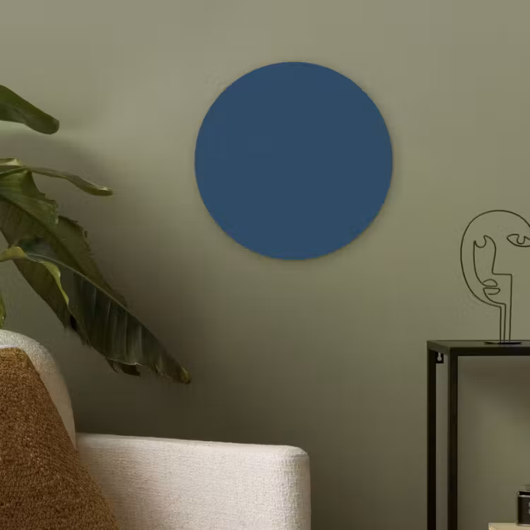 Deep - Ocean - Blauw Akoestische PET Vilt - Rond klein 838 -sfeer2