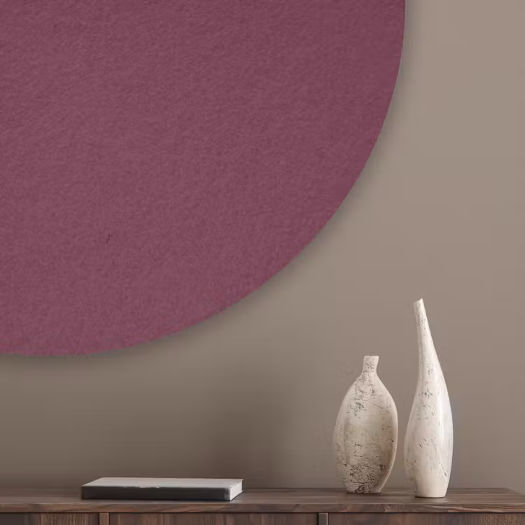 Deep - Plum - Paars Akoestische PET Vilt - Rond klein 838 -sfeer5_closeup