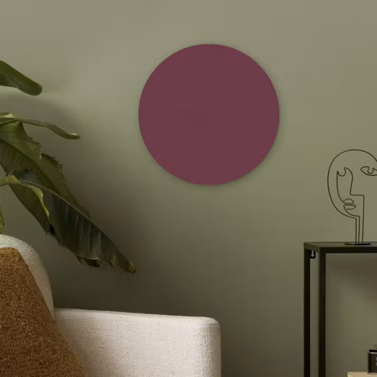 Deep - Plum - Paars Akoestische PET Vilt - Rond klein 838 -sfeer2