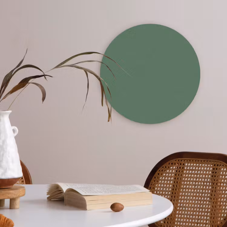 Deep - Sagewood - Groen Akoestische PET Vilt - Rond klein 838 -sfeer3