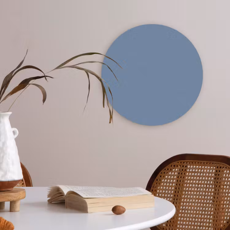 Denim - Breeze - Blauw Akoestische PET Vilt - Rond klein 838 -sfeer3