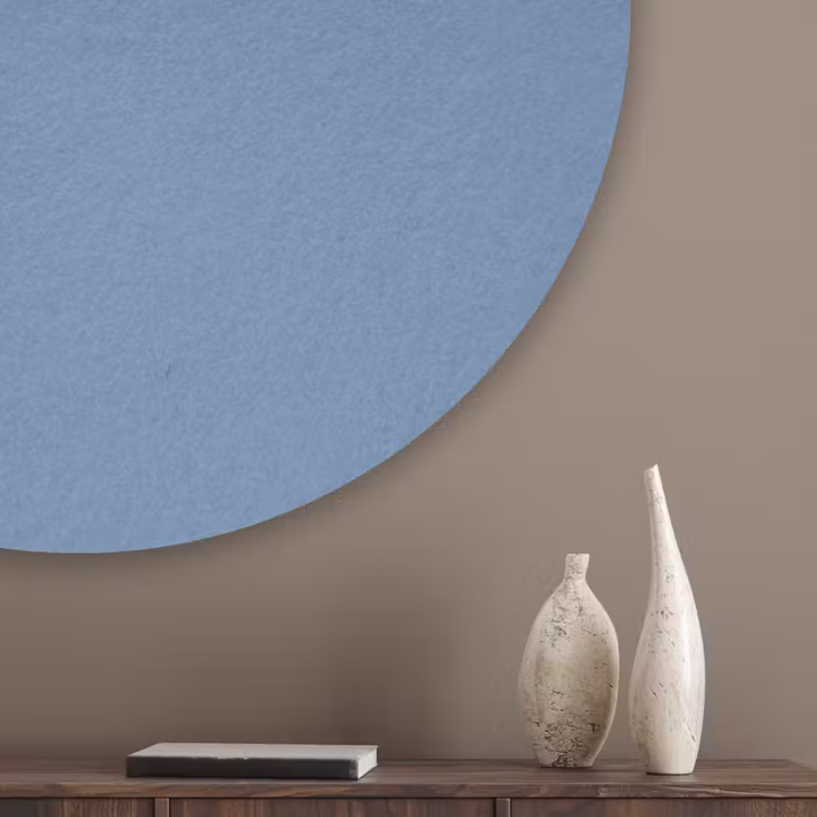Denim - Breeze - Blauw Akoestische PET Vilt - Rond klein 838 -sfeer5_closeup