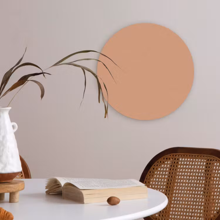 Desert - Coral - Koraal Akoestische PET Vilt - Rond klein 838 -sfeer3