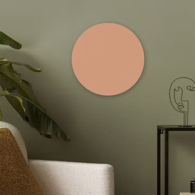 Desert - Coral - Koraal Akoestische PET Vilt - Rond klein 838 -sfeer2