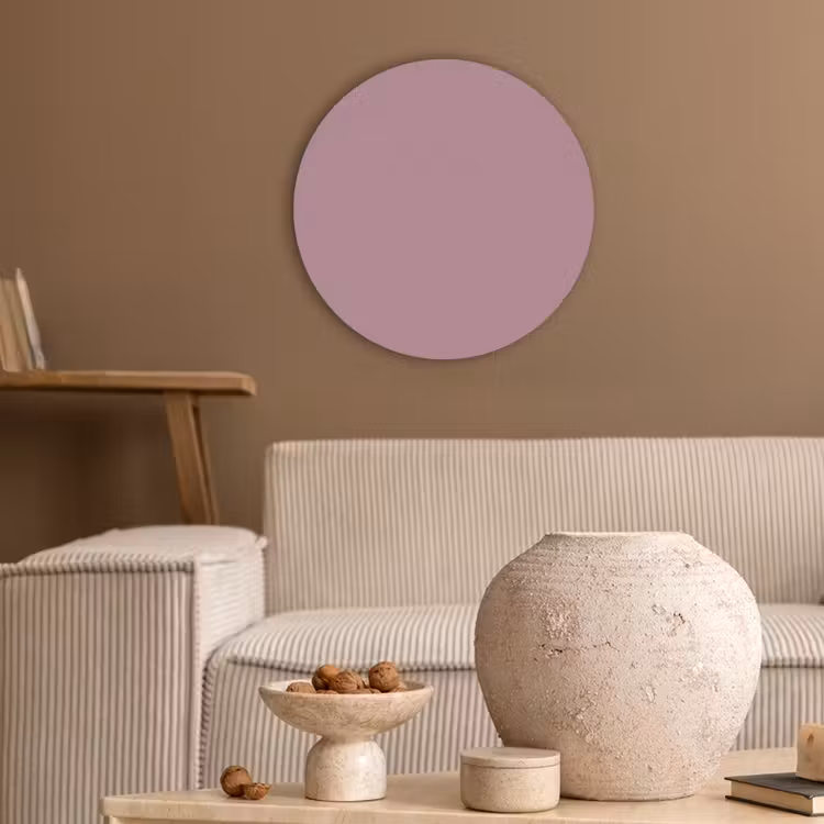 Dusty - Mauve - Paars Akoestische PET Vilt - Rond klein 838 -sfeer1