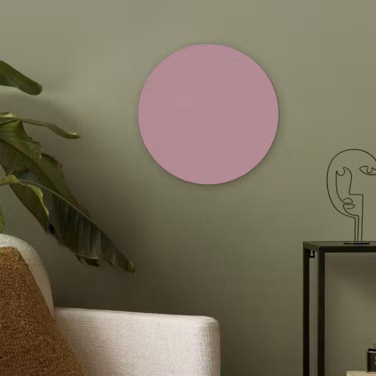 Dusty - Mauve - Paars Akoestische PET Vilt - Rond klein 838 -sfeer2