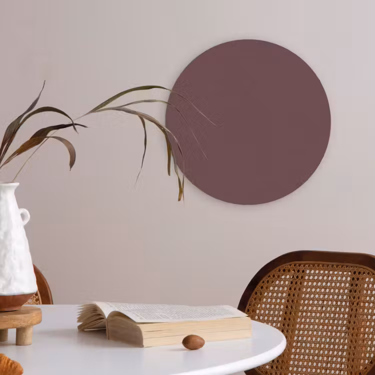 Dusty - Rose - Roze Akoestische PET Vilt - Rond klein 838 -sfeer3