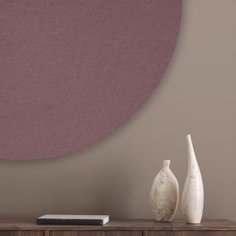 Dusty - Rose - Roze Akoestische PET Vilt - Rond klein 838 -sfeer5_closeup