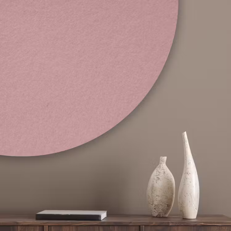Dusty - Rose - Roze Akoestische PET Vilt - Rond klein 838 -sfeer5_closeup