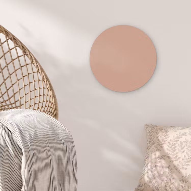 Dusty - Rose - Roze Akoestische PET Vilt - Rond klein 838 -sfeer4