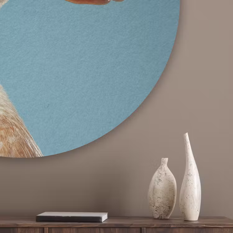 Eend - Koksmuts - Cute - Vogel Akoestische PET Vilt - Rond klein -sfeer5_closeup