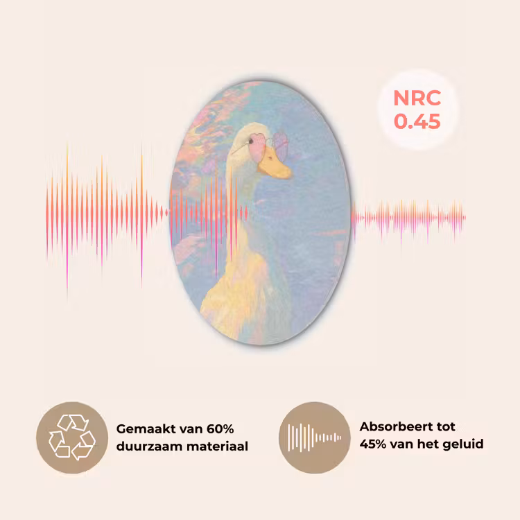 Eend - Zonnebril - Water Akoestische PET Vilt - Rond klein -USP_NL