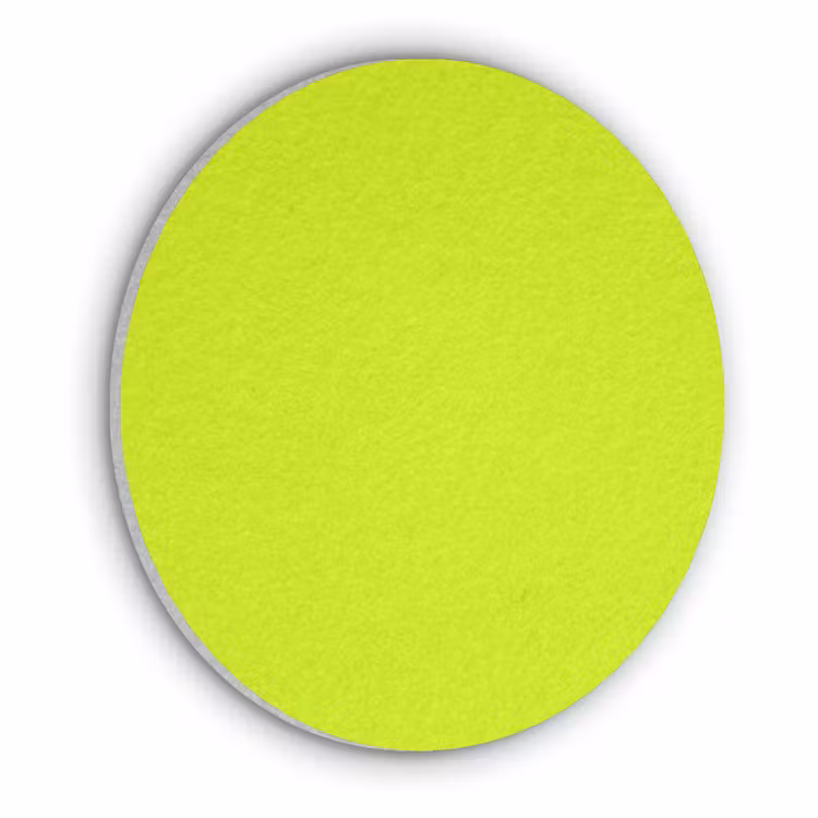 Electric - Lemon - Geel Akoestische PET Vilt - Rond klein 838 -3d