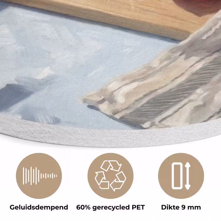 Eten - Keuken - Ingrediënten - Stillleven - Rood Akoestische PET Vilt - Rond klein -closeup_NL