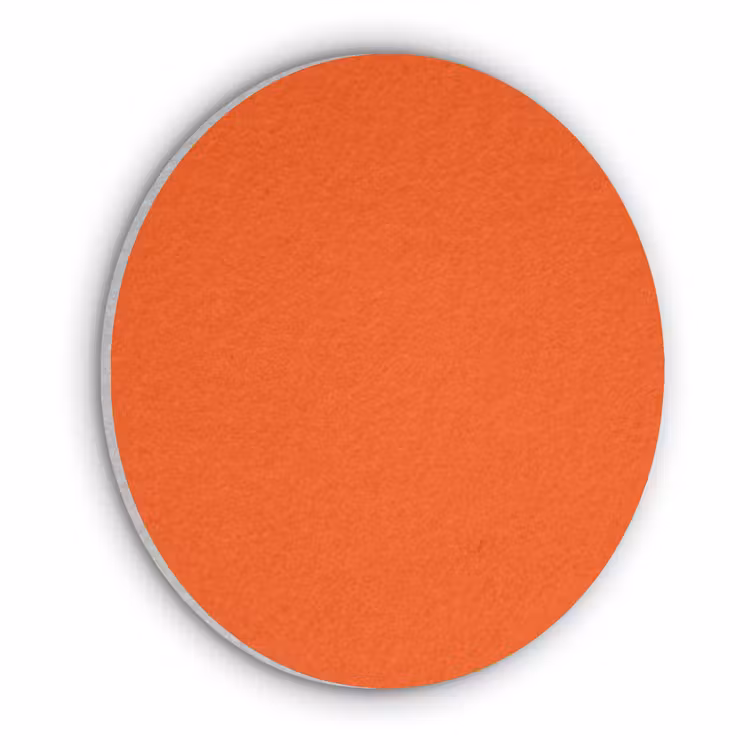 Fiery - Tangerine - Oranje Akoestische PET Vilt - Rond klein 838 -3d