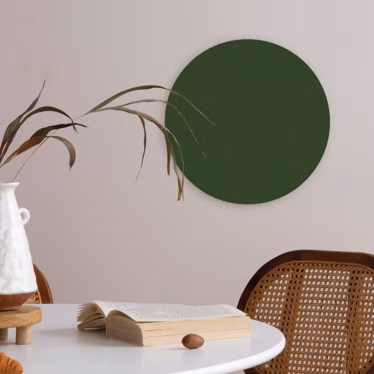 Forest - Green - Groen Akoestische PET Vilt - Rond klein 838 -sfeer3