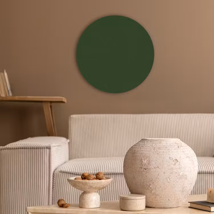 Forest - Green - Groen Akoestische PET Vilt - Rond klein 838 -sfeer1