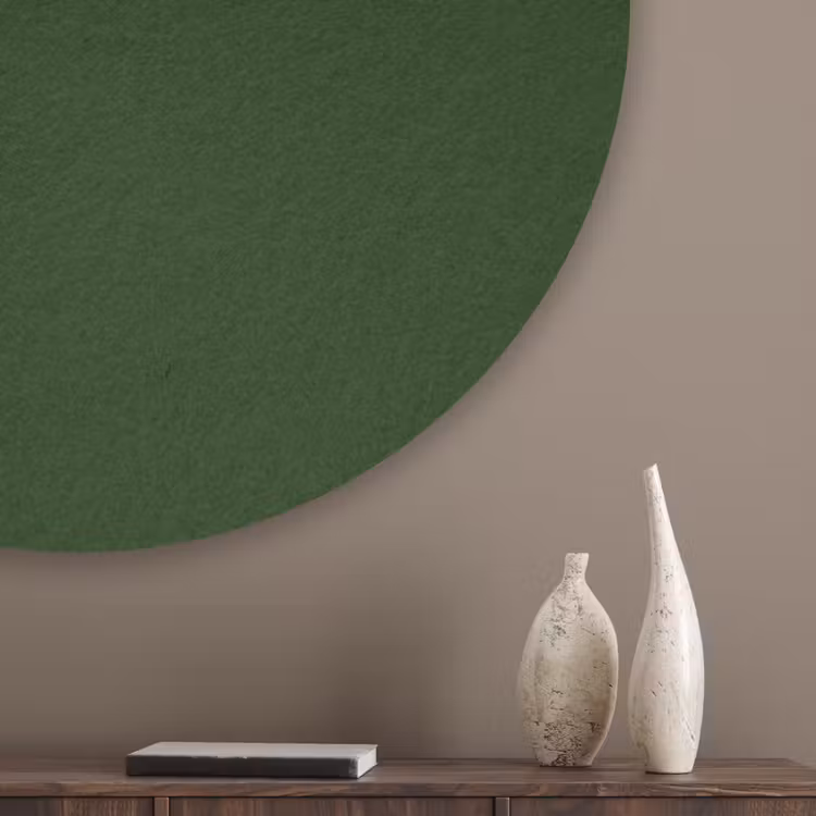 Forest - Green - Groen Akoestische PET Vilt - Rond klein 838 -sfeer5_closeup