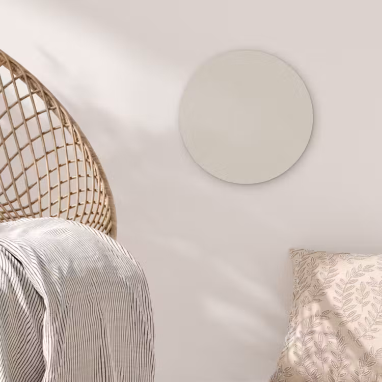 Fresh - Linen - Nude Akoestische PET Vilt - Rond klein 838 -sfeer4