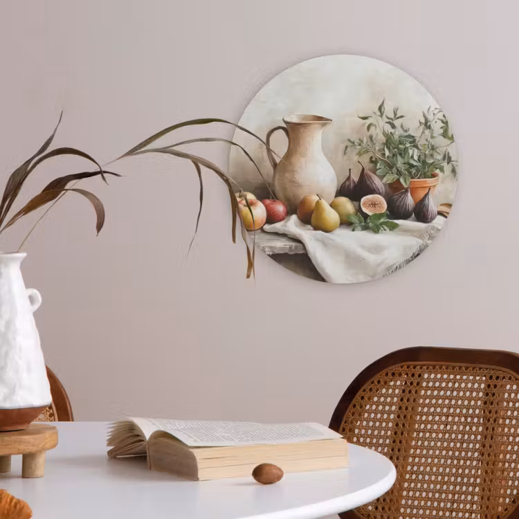 Fruit - Kruiden - Landelijk Akoestische PET Vilt - Rond klein -sfeer3
