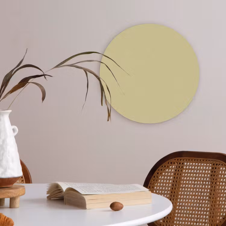 Golden - Clover - Geel Akoestische PET Vilt - Rond klein 838 -sfeer3