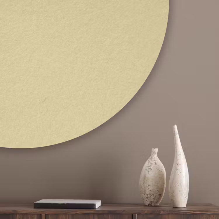 Golden - Clover - Geel Akoestische PET Vilt - Rond klein 838 -sfeer5_closeup