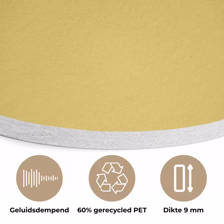 Golden - Victory - Geel Akoestische PET Vilt - Rond klein 838 -closeup_NL