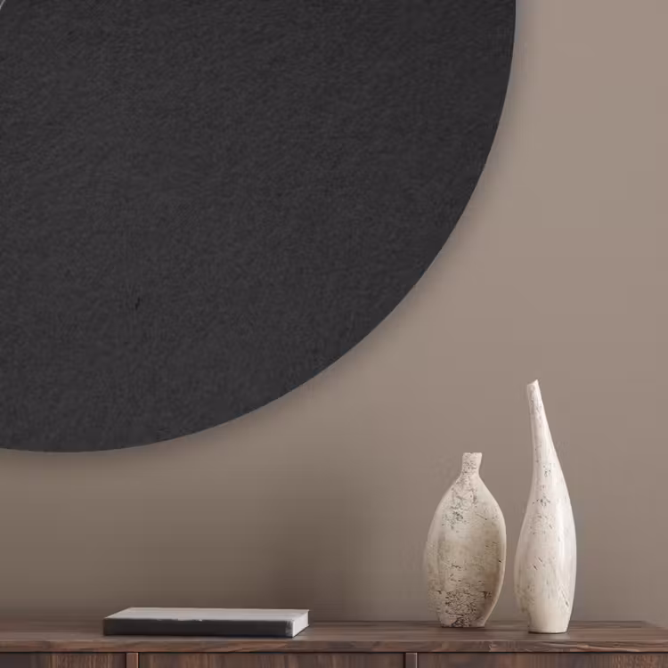 Golfbal - Minimalistisch - Wit Akoestische PET Vilt - Rond klein -sfeer5_closeup