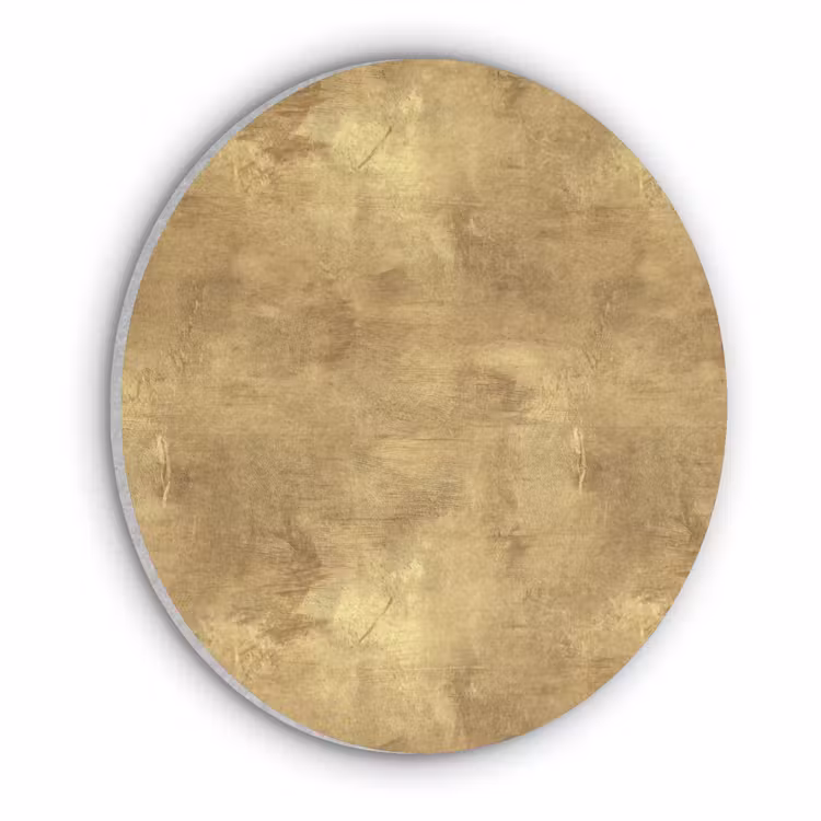 Industrieel - Textuur - Goud Akoestische PET Vilt - Rond klein 838 -3d