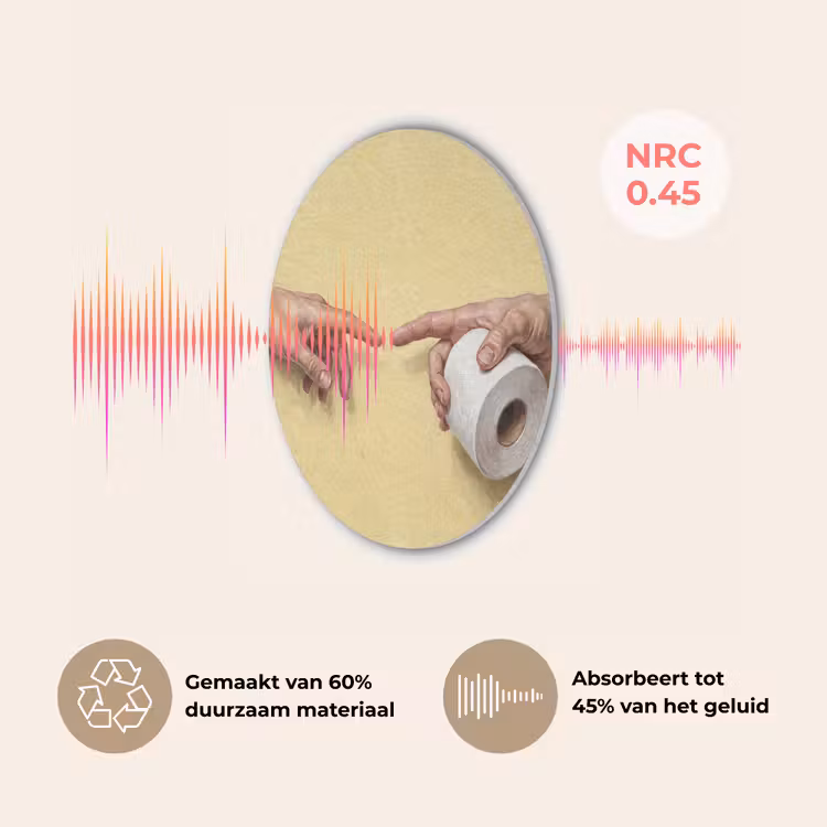 Klassiek - Kunst - Humor Akoestische PET Vilt - Rond klein -USP_NL