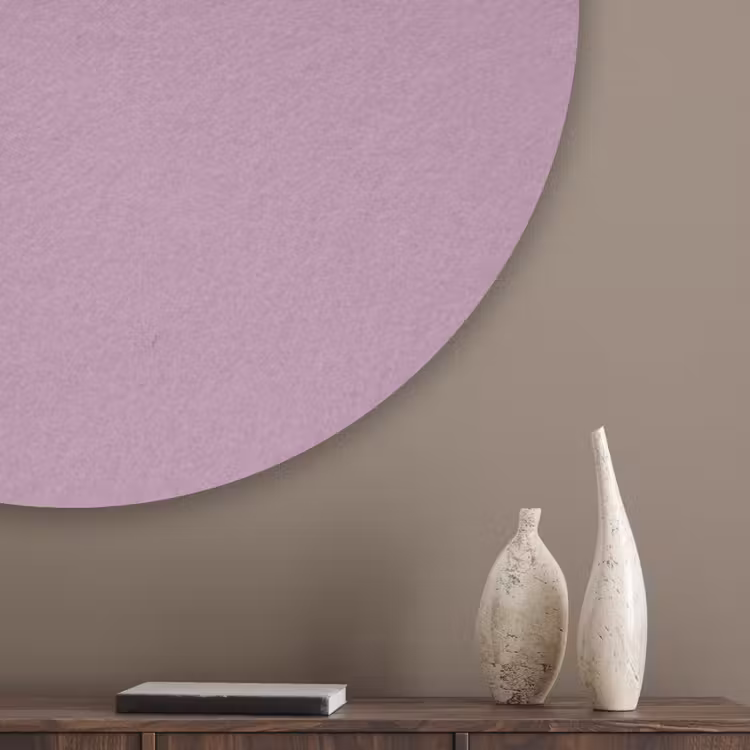 Lilac - Paars - Mauve Akoestische PET Vilt - Rond klein 838 -sfeer5_closeup